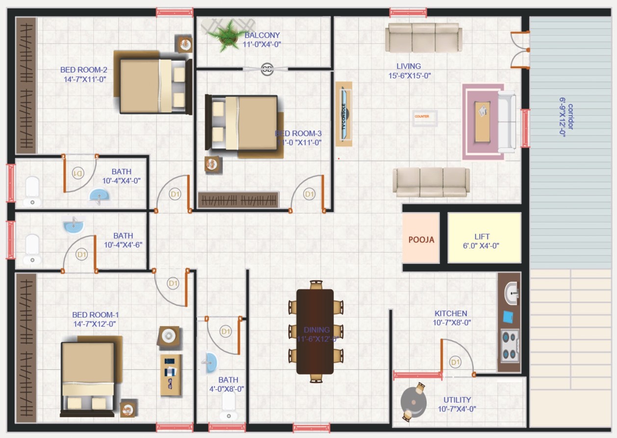 Key Vista Floor Plan